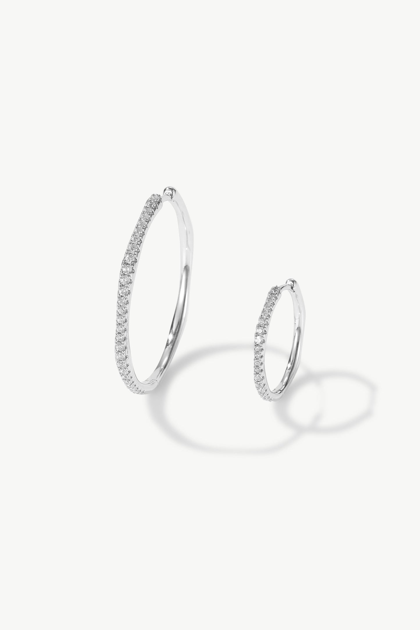 Gaia Celestial Sunburst Silver Diamond Mini Hoop Earrings