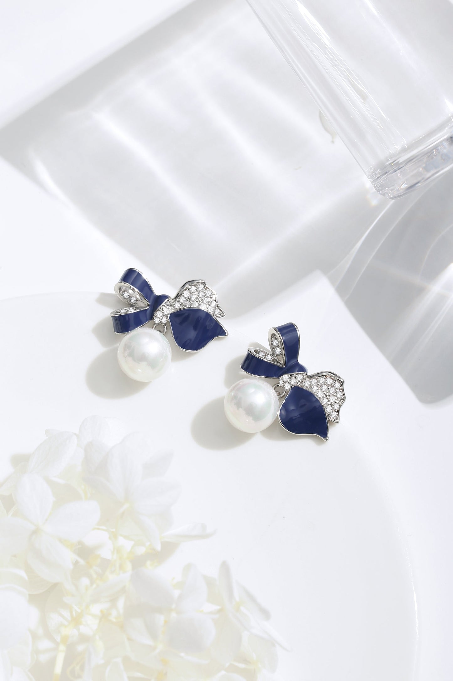 Blue Enamel Butterfly Earrings - Classicharms