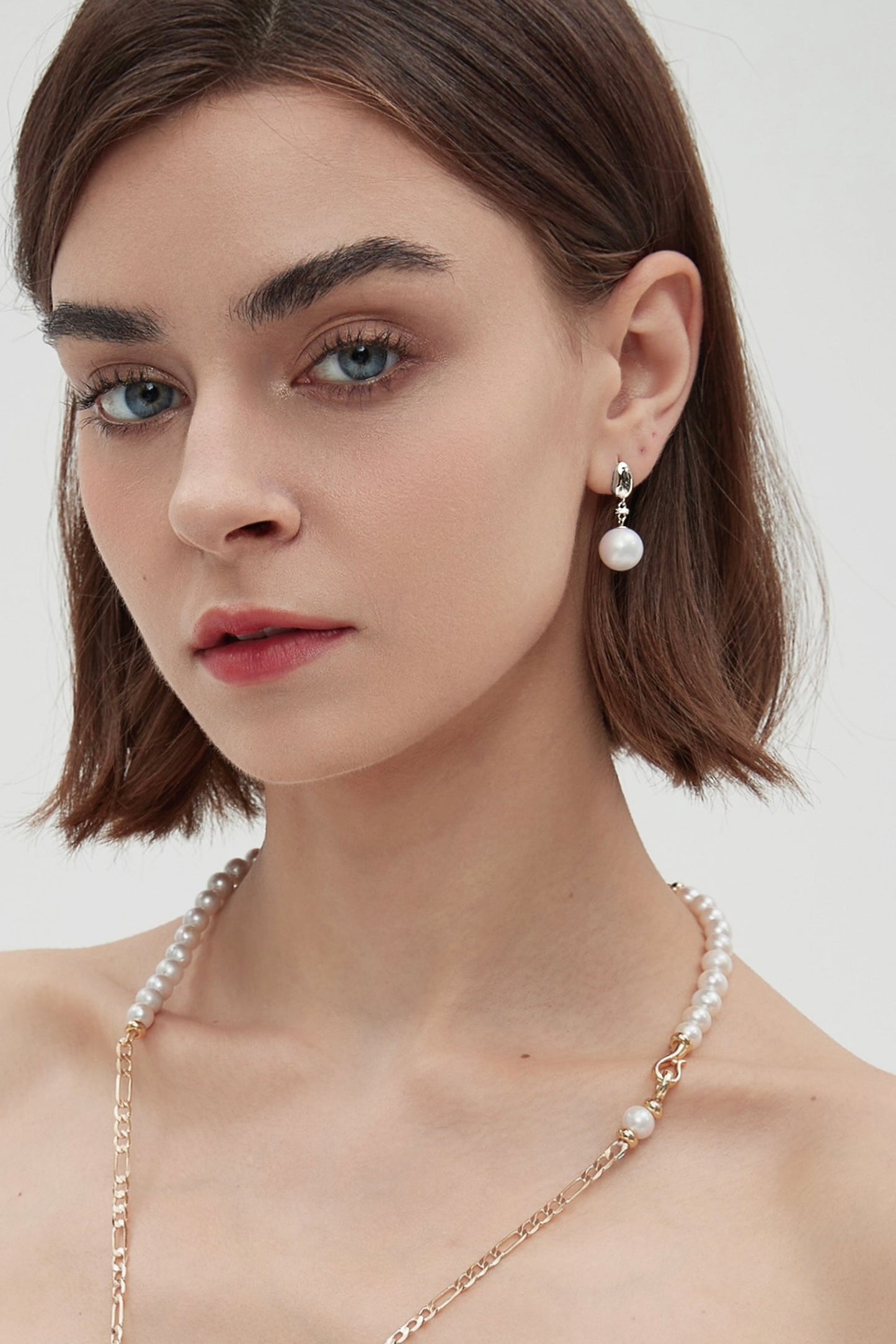 Doris Sterling Silver Freshwater Pearl Drop Earrings - Classicharms