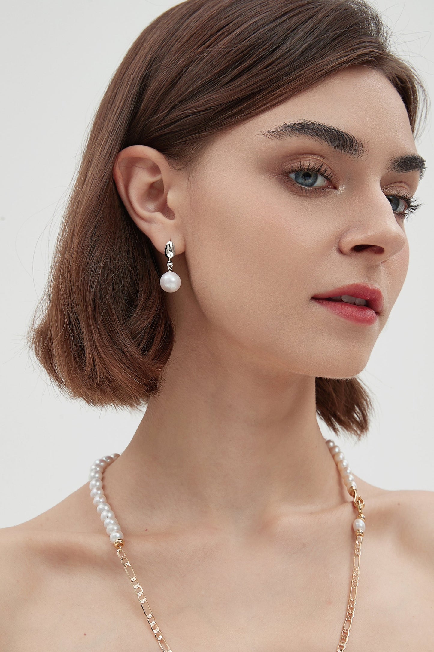 Doris Sterling Silver Freshwater Pearl Drop Earrings - Classicharms