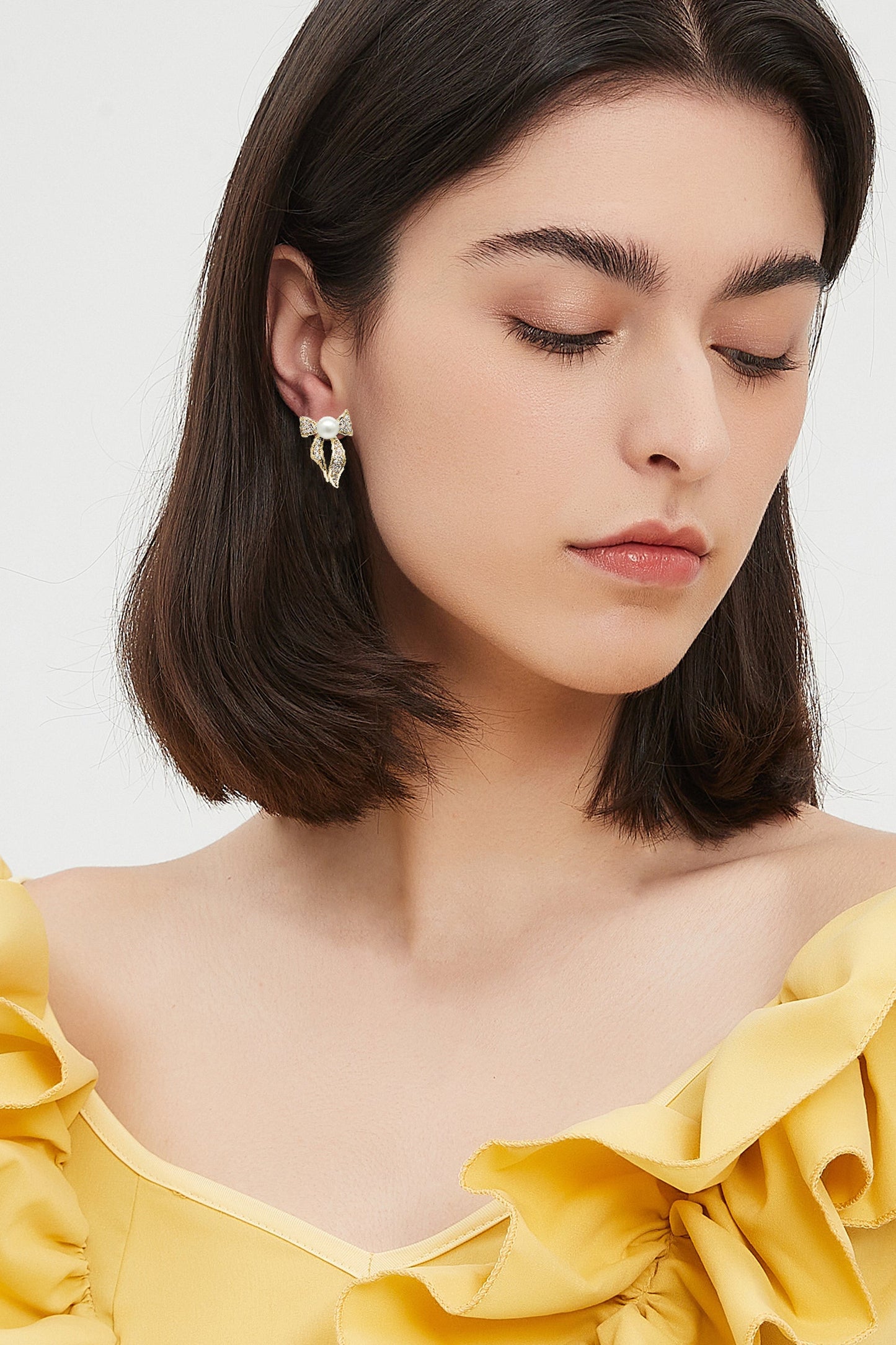 Freshwater Pearl Butterfly Stud Earrings Set - Classicharms