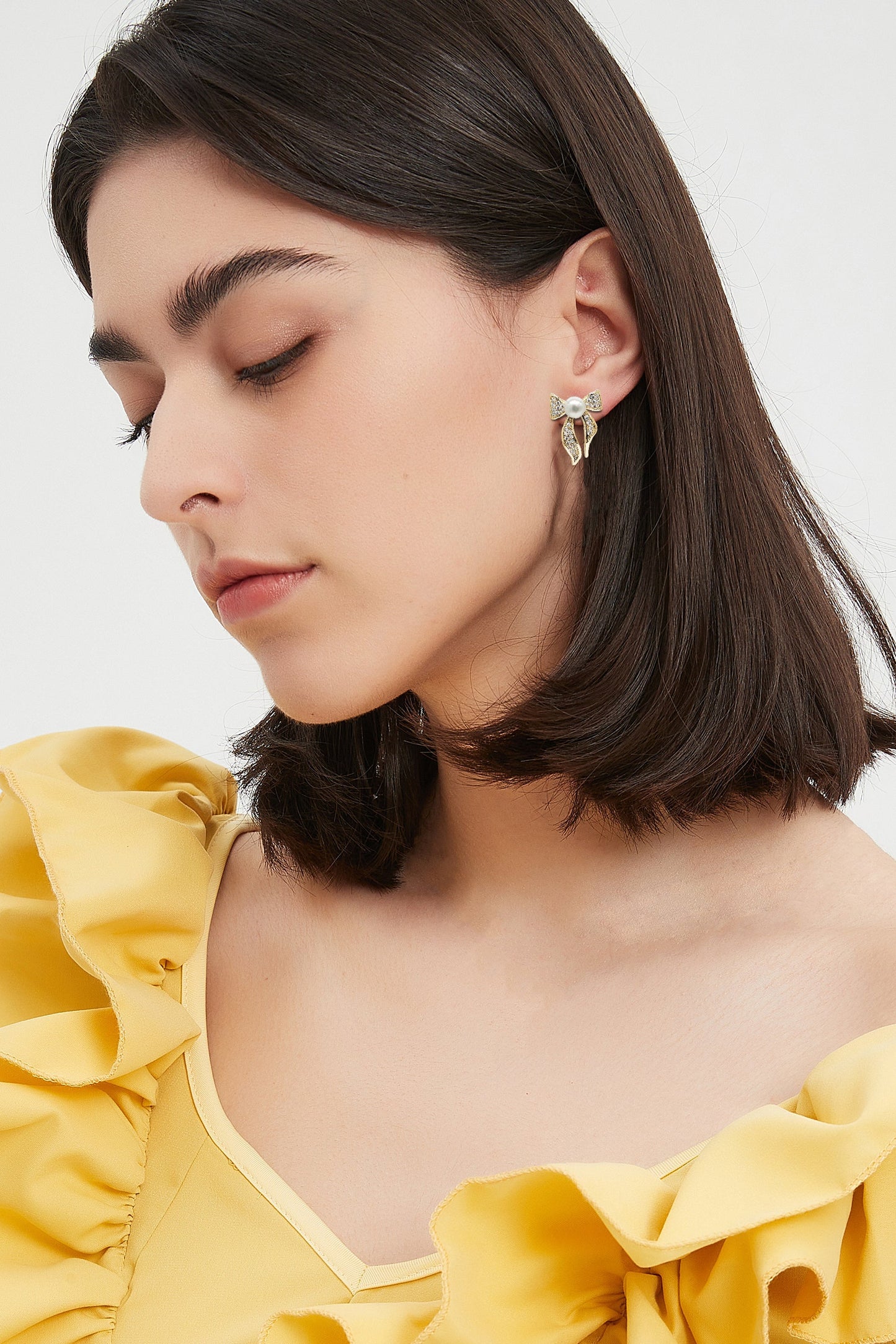 Freshwater Pearl Butterfly Stud Earrings Set - Classicharms