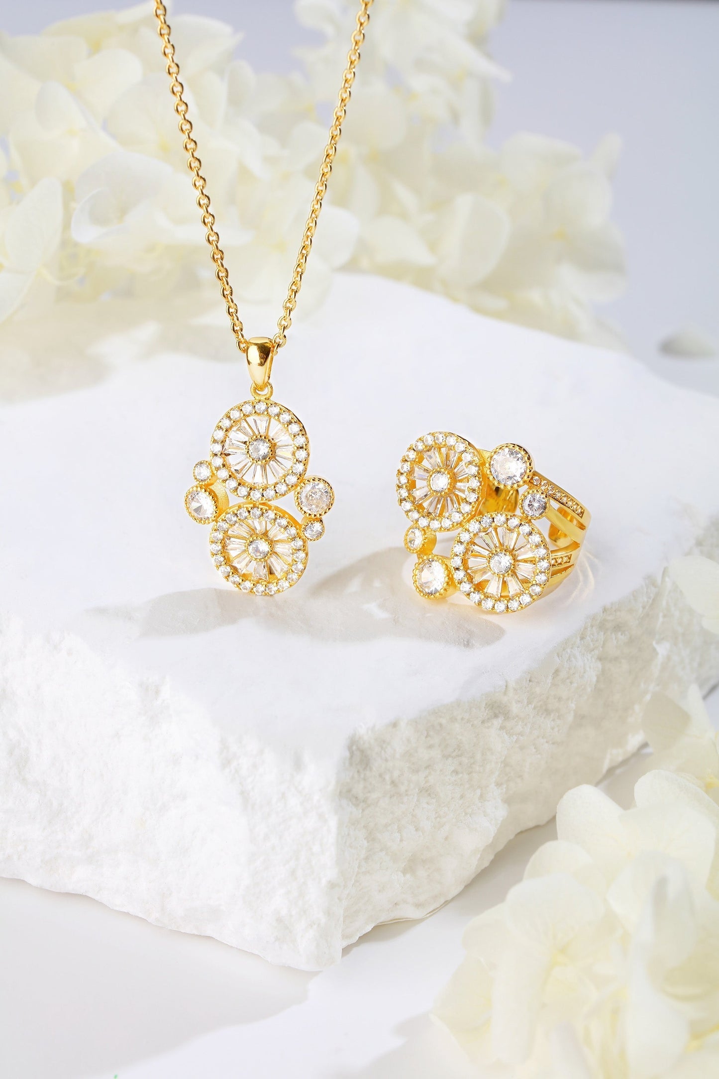 Gold Wheel of Fortune Necklace - Classicharms