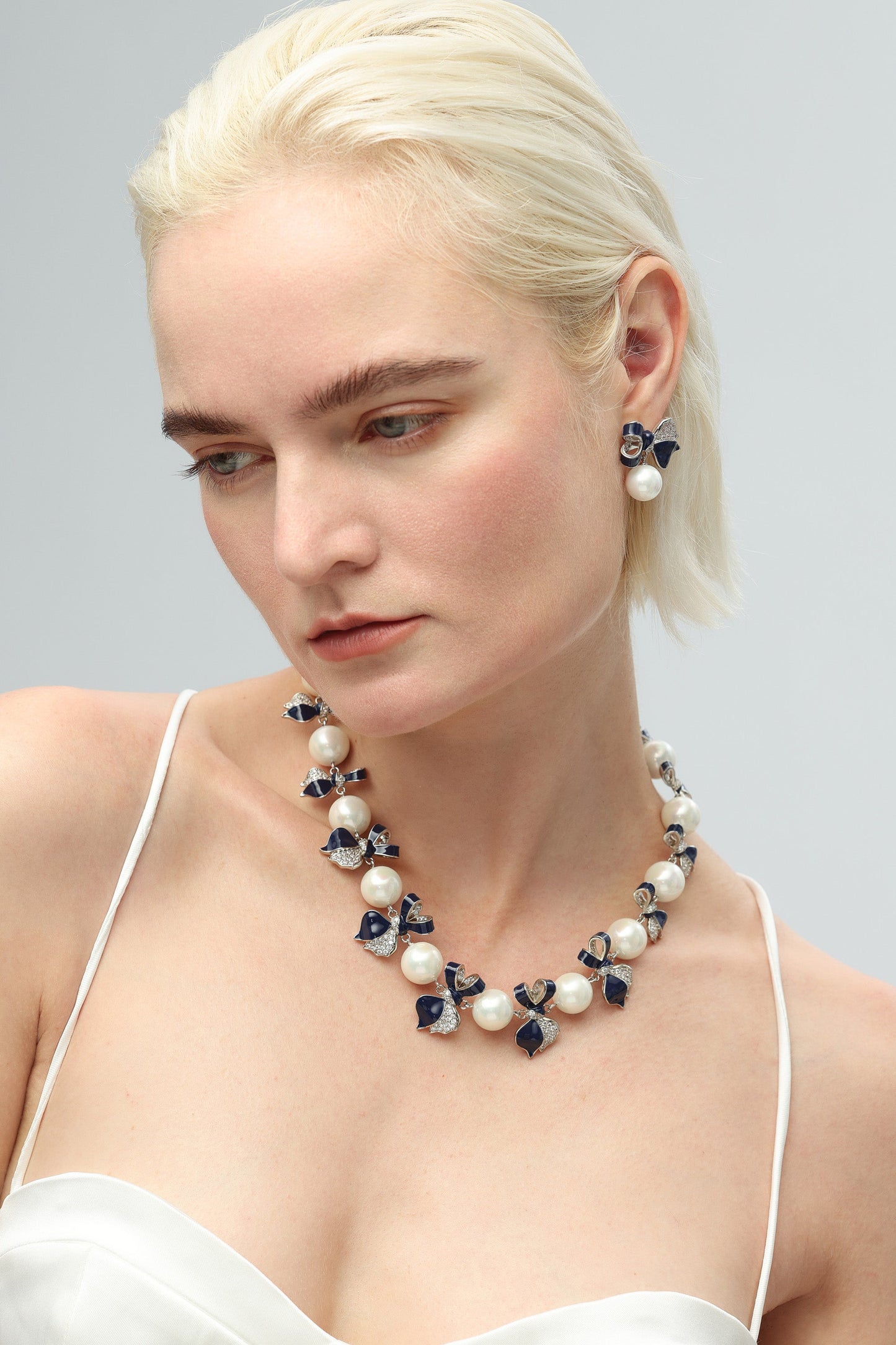 Blue Enamel Butterfly Necklace - Classicharms