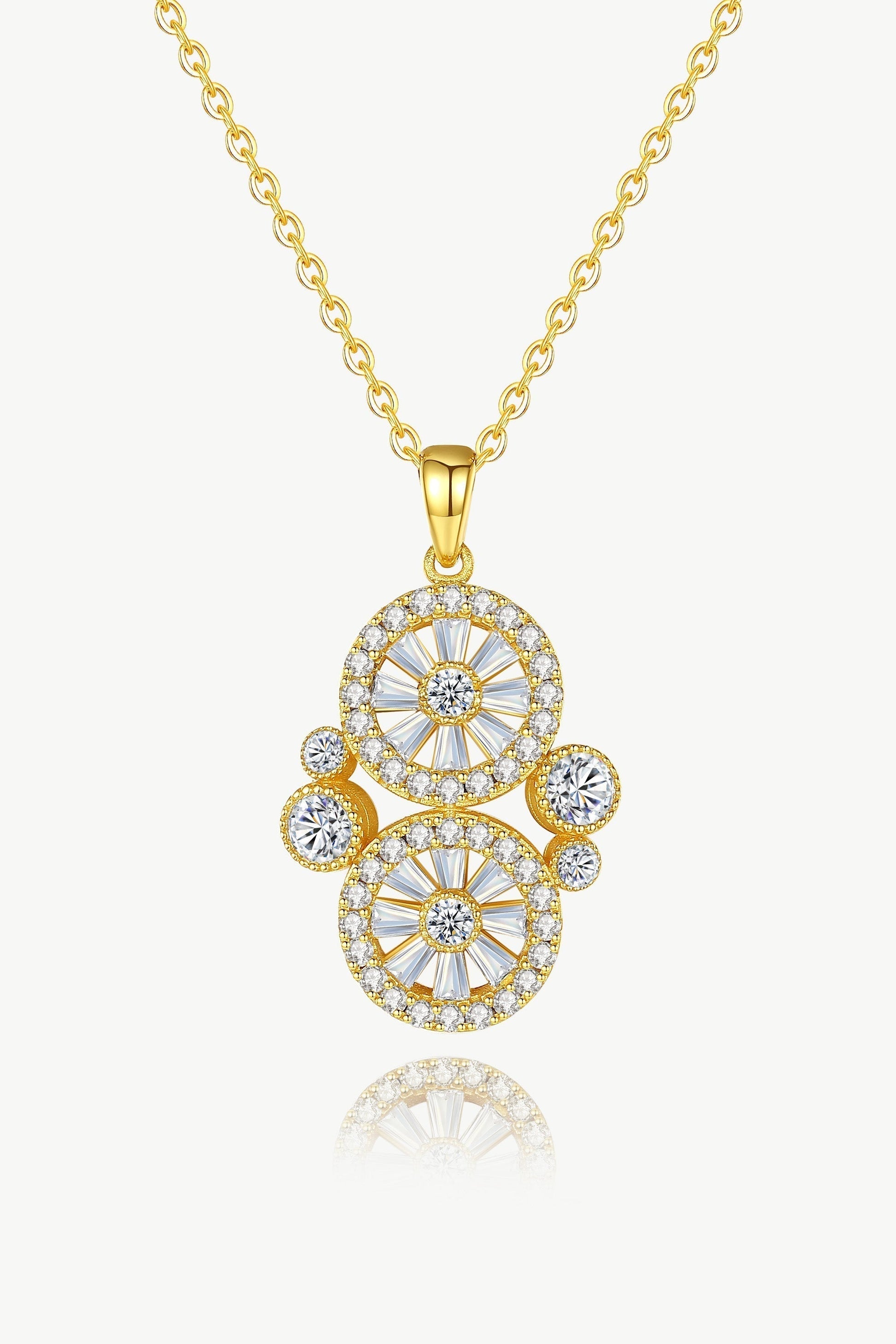 Gold Wheel of Fortune Necklace - Classicharms