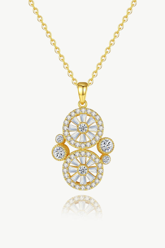 Gold Wheel of Fortune Necklace - Classicharms